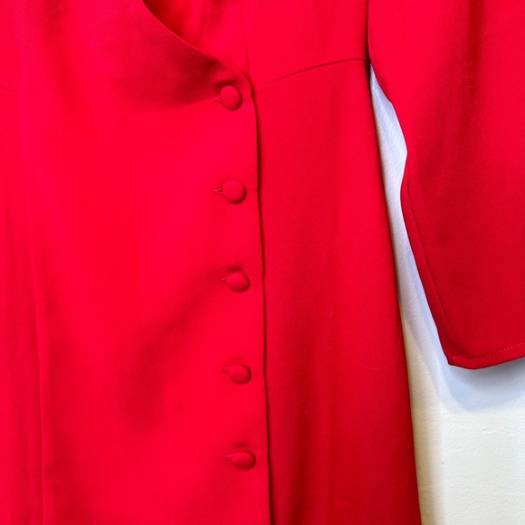 Topshop | Retro Mod Design Ruffle Details V-Neck Holiday Mini Blazer Dress - Picture 11 of 15